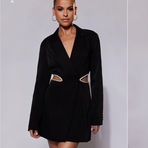 Meshki Diamond Cut Out Blazer Dress